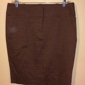 Pre-owned bebe brown pencil skirt size 8